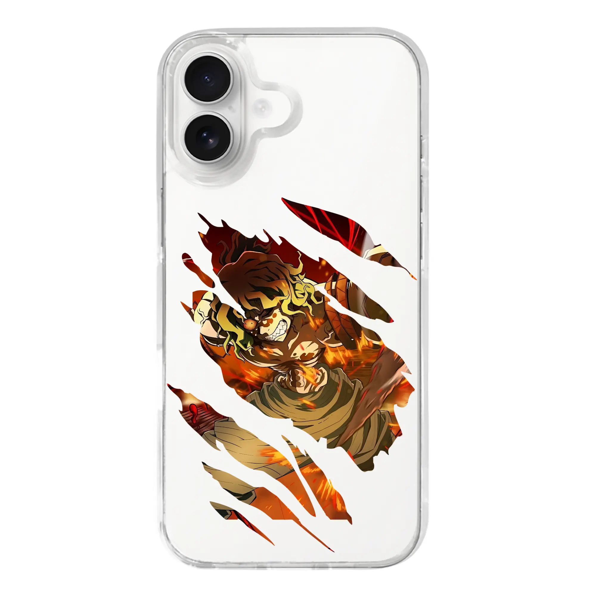 鬼滅の刃 グッズ,妓夫太郎 - iPhone 17シリーズ 透明スマホケース – 薄型・耐衝撃・精密フィット保護カバー